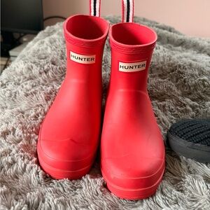 Hunter Bold Red Waterproof Boots